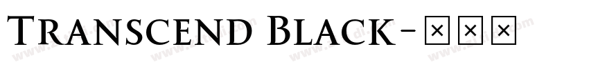 Transcend Black字体转换